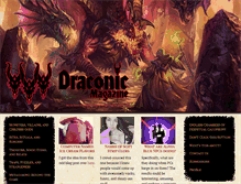 Tablet Screenshot of draconicmagazine.com